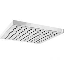 Fontastock - FSKFAB009 Pomme de douche de Maro Square Fixed Shower Head with High Flow Rate de Water in Rain Mode de, 20x20cm, nozzles de Silicone