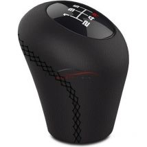 Pommeau Cuir Noir Bague Marche Ar + 3 Pastilles De Vitesses