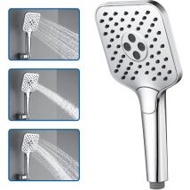 Auralum Max - Pommeau de douche à 3 Modes Douchette à main pour Salle de bain, G1/2 Connecté, Chromé