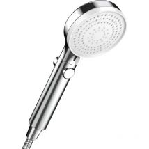 Duschkopf mit Stopp, universelle Hochdruck-Handbrause, Badezimmer-Duschkopfmodi, Duschkopf mit Stopp-Taste, wassersparend, Chrom