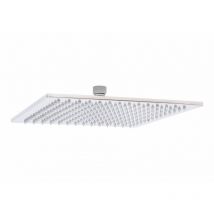 Pommeau de douche carré 1 jet chrome 20x20en acier inox mod. Seven square
