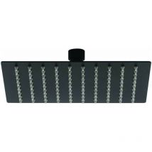 Pommeau de douche carré noir mat Tecom LSNR Noir mat - Q 200 x 200