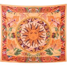 Tapisserie de soleil brûlant, tapisserie de vignes à fleurs, tapisserie florale Vintage, tapisserie mystérieuse à suspendre au mur pour chambre