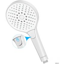 Centifree - Pommeau de Douche économie d'eau, Douchette à main 3 jet Pommeau de Douche économie d'eau, Douchette à main 3 jet Matte White