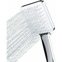 Pommeau de Douche, Grande Pommeau Douche Carrée avec Commande à Une Main, Pommeau de Douche Haute Pression avec 6 Modes de Douche, Chromés,de Debuns