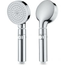 Tigrezy - Pommeau de douche haute pression, pommeau de douche 3 jets, pommeau de douche anticalcaire, douchette avec interrupteur, économie d'eau