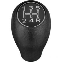 Pommeau de Levier de Vitesse de Voiture Manuel à 5 ​​Vitesses Manette de Vitesse Levier de PoignéE pour 504 505 309 205 Argent abs