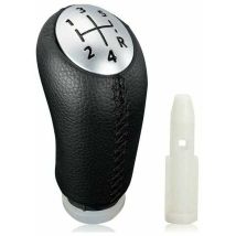 Pommeau De Levier De Vitesse Manuel En Cuir Noir Pour Renault Clio Iii 2005-09, Megane 2 Laguna 2003-09 - Style Et Confort Pour Votre Voiture