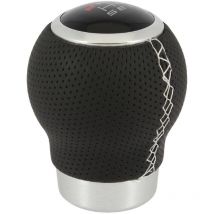 Sumex - Pommeau rond noir surpiqure blanc - Pastille Changeable - RaceSport