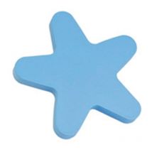 R.440 Bouton en bois (star) Bleu - Bouton pour enfants star