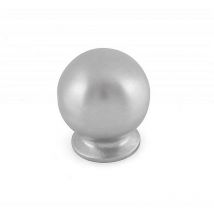 Becusa - pomo 25mm niquel satinado , Pomo 25 mm. Pomillo forma bola para muebles, base circular. - Metal. - ø 25 mm. - Niquel satinado.