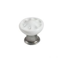Pomo 33Mm. R.11.3701.48 Mod.Paris Latón Ox.-Porc.B eige