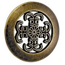 Nesu - pomo 37mm. cuero viejo 214718 , Pomo tirador para muebles,puertas,cajoneras,cómodas,etc - Diámetro 37mm. - Acabado cuero viejo labrado.