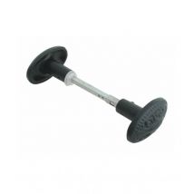 Dt 2000 - Pomo doble de hierro fundido negro para escuadras de 6 y 7 mm