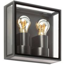 Pomo Lampada Da Parete Grigio 2Xe27 Marca Faro