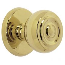 Mengual - Straßentürknauf aus poliertem Messing, 70 mm, EQ-1095, gleich