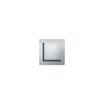Pomo puerta de encastrar 0 42 4253, cuadrado ,Alu F1