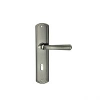 Jatec - Pomo puerta PZ,escalera con placa larga ,Ant. Nick.