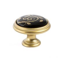 Giusti - pomo y tirador modelo sarka zamak/porcelana acabado oro acabado oro distancia 0mm-1 agujero