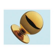 Pomoli sfera per mobili in ottone lucido Art. b 01 - mm. 25 Conf. 20 Pz