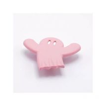 Pomolo rosa a forma di fantasmino in goffrato fine 100x92x22mm - 427 Fanta