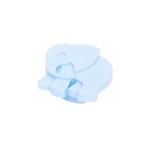 Pomolo Elefante Plastica Azzurro