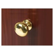 Pomolo fisso ponza viTel d 65mm con attacco a 2 viti oro lucido