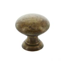 Pomolo antichizzato pomo ottone antico per mobile mm 25 (19144)