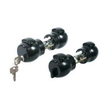 Pomolo premi e apri con chiave nero 13ne - colore nero art.13ne 1 pezzi Meroni