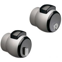 Pomolo premi/apri 'nova N.13' verniciato nero/pulsante nero