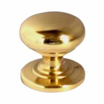 Pomolo redondo 30 mm – Latón pulido – Accesorio para muebles