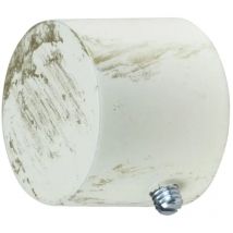 Pomolo tappo in ferro avorio/oro nuvole Ø 20 mm