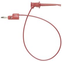 3782-24-2 Cordon de mesure Banane mâle 4 mm pinces crocodile 0.60 m rouge 1 pc(s) - Pomona Electronics