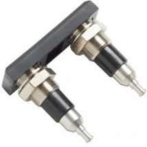 Pomona Electronics - 73101-0 Embase femelle banane à montage sur panneau double 4 mm noir