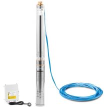 Greencut - Pompa sommergibile per acqua di pozzo motore 1900W, 2.6hp, 16 turbine, capacità di pompaggio 8.8m3/h, testa massima pompaggio 103m BAS190C