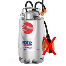 POMPA Sommergibile VORTEX Acque Sporche 0,75Hp RX3/20 Trifase Cavo 5m Pedrollo