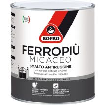 Boero ferropiu' vernice pittura gel smalto antiruggine antichizzante 750 ml colore nero grafite grana fine