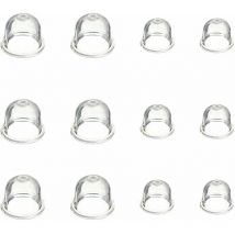 Linghhang - Pompe à ampoule d'amorçage blanche, tasse d'huile de carburateur transparente de 19 mm et 22 mm pour tondeuse, machine à haie, scie à