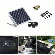 Debuns - Pompe à courant solaire 10W 1000l / h pompe solaire cascade pompe jardin étang fontaine,de