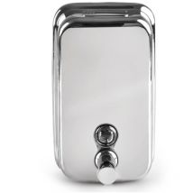 Feiyue - Pompe à shampoing 500 ml Distributeur de savon liquide en acier inoxydable Pompe à lotion pour shampoing (argent)