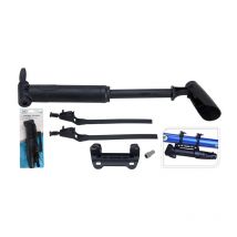 Mini pompe à vélo Xqmax noire 19,5 cm