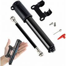 Pompe à Vélo, Mini Pompe Vélo à Main Portable,100PSI Pompe à Main Cyclisme en Alliage d’Aluminium avec Aiguille et Soutien-Fei Yu