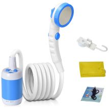 Decdeal - Pompe de douche électrique Portable, douche de Camping en plein air, étanche IPX7 et batterie Rechargeable 5000mAh, alimentée pour le