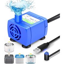 Pompe à eau électrique Submersible silencieuse de nouvelle génération, Pompe de Fontaine à Chat Chien,avec Lumière led, faible consommation d'énergie