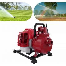Gojoy - Pompe de jardin 2 temps 42,5 cc - Pompe à eau - Pompe d'irrigation - Moteur à essence - Pompe de transfert d'eau pour drainage, irrigation,