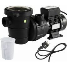 Arebos - Pompe de Filtration pour Piscine 11.000l/h Filtre à Sable 600W Fonctionnement Silencieux sans entretien