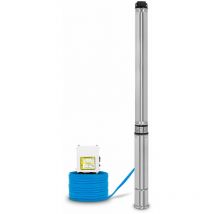EBERTH Pompe de puits profond 4" pompe à eau immergée pour puits, électrique 2200W, pompe submersible pour puits, diamètre 4 pouces (10cm), câble