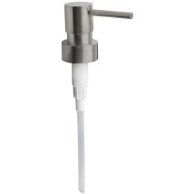 Pompe de rechange pour distributeur de savon, métal, acier inoxydable mat