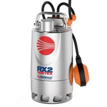 Pompe de relevage Pedrollo RXm4/40 Vortex tout inox automatique avec interrupteur de niveau 0,75kW eaux sales puisard évacuation mono
