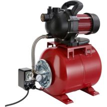 Station Pompe Domestique Surpresseur avec reservoir 3500 L/h 1000W Polypropylène 19L - Arebos